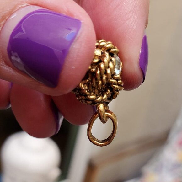 CHANEL Vintage Strass Knot Pendant - Picture 3 of 10